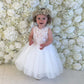 Maryanne Champagne (Baby + Toddler) + Ivory White Skirt - Flower Girl Dress