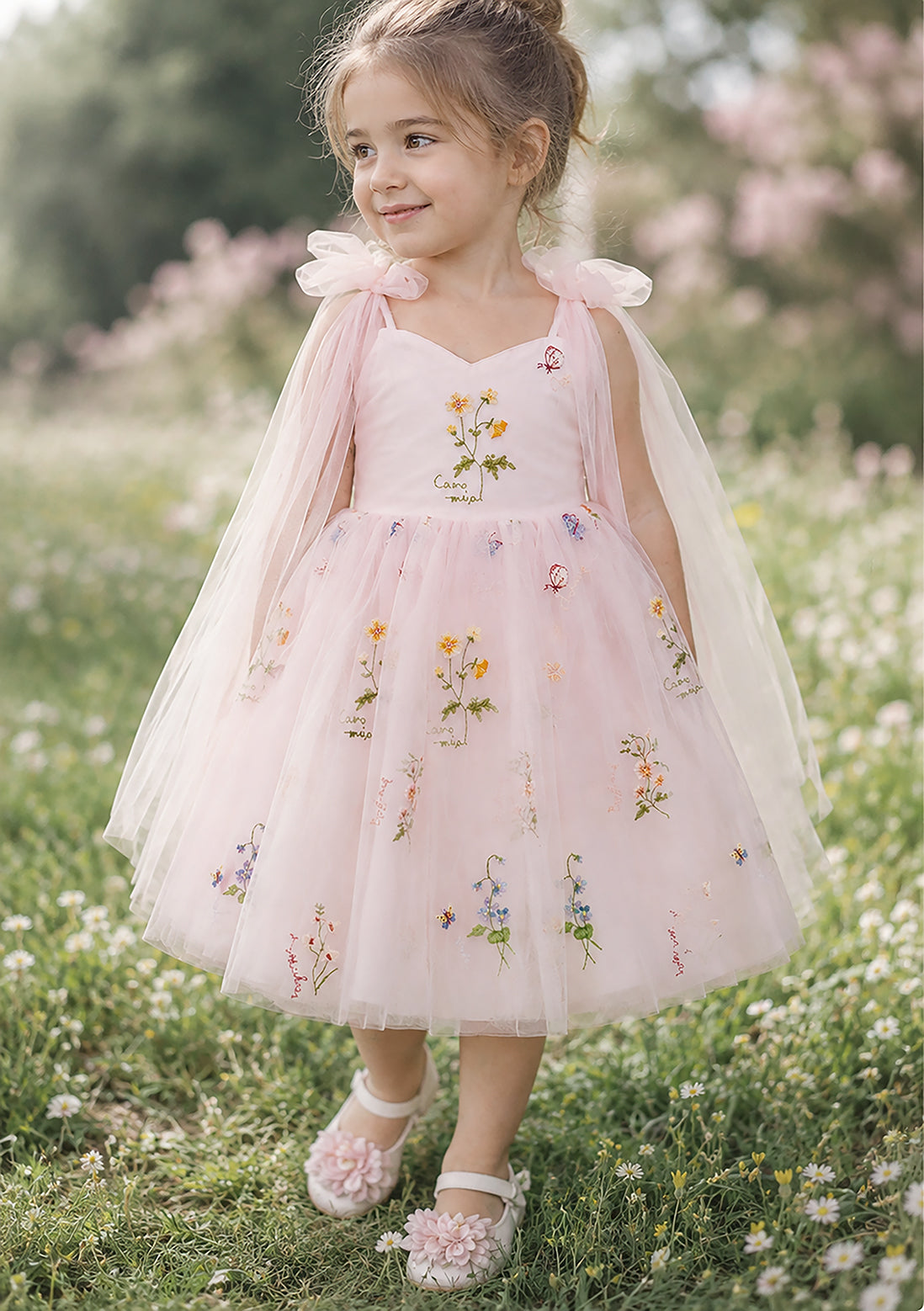 Athena ~ Blush Pink Party or Flower Girl Dress