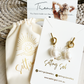 Audrey Fresh Water Pearl Earrings 18k Gold Plated Titanium, Tarnish Free, Hypoallergenic + Waterproof for Teens/Adults