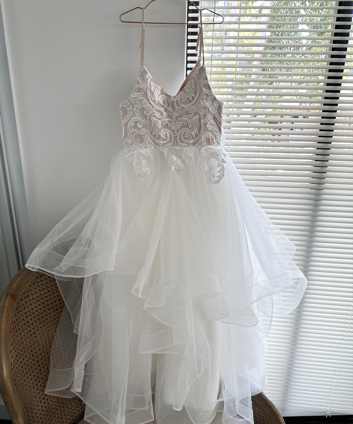 Aveline in White + Blush - Flower Girl Dress