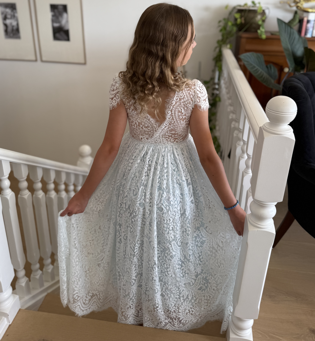 Aluna in Baby Blue ~  Flower Girl /Party Dress