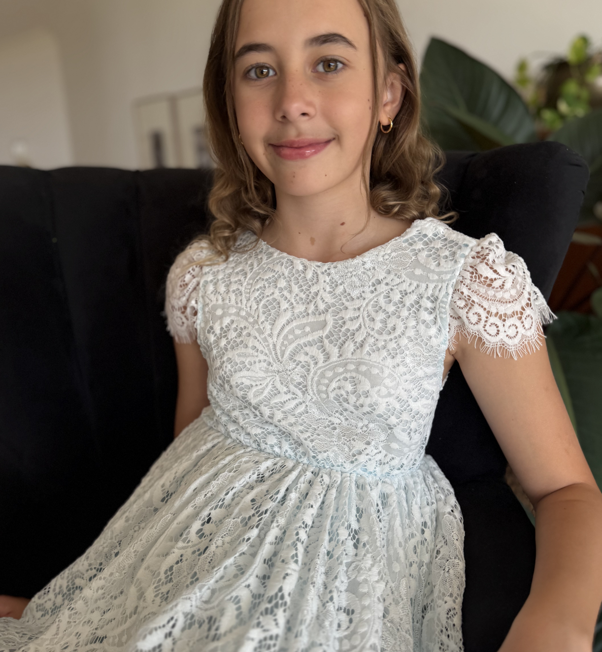 Aluna in Baby Blue ~  Flower Girl /Party Dress