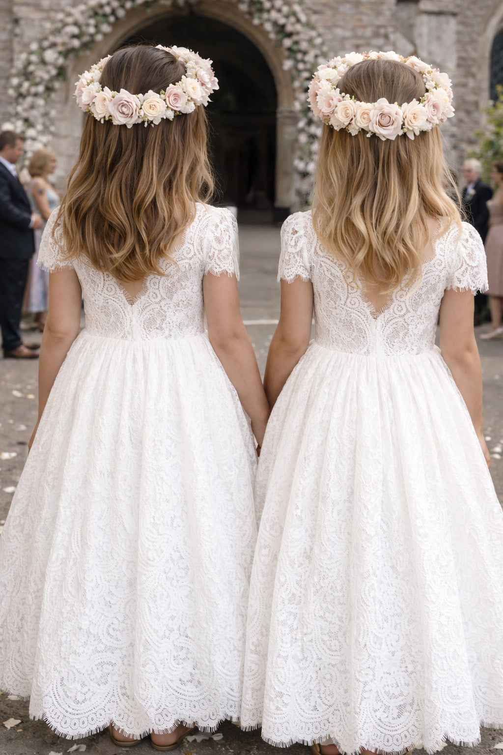 Aluna in Ivory White ~  Flower Girl /Party Dress