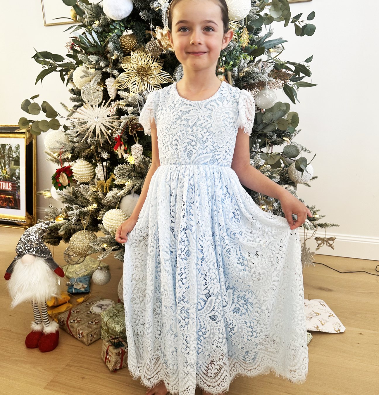 Aluna in Baby Blue ~  Flower Girl /Party Dress