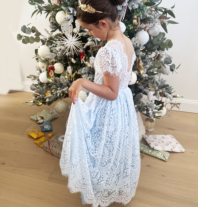 Aluna in Baby Blue ~  Flower Girl /Party Dress