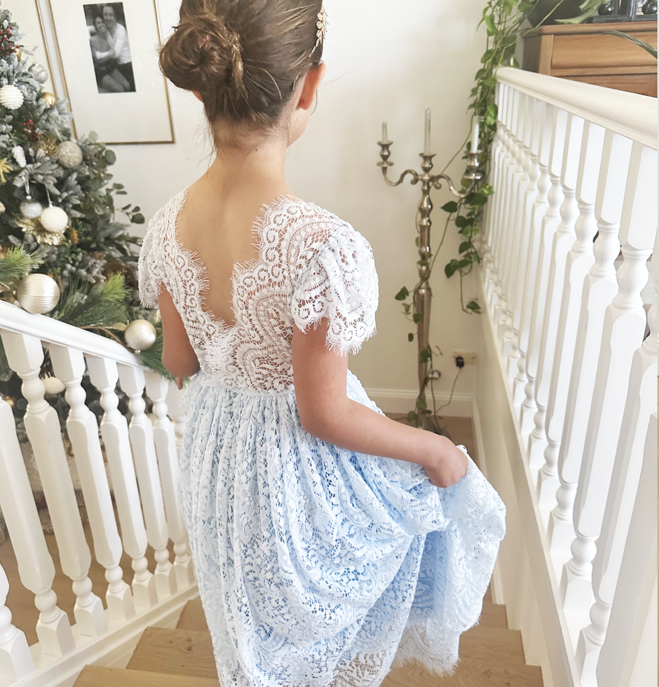 Aluna in Baby Blue ~  Flower Girl /Party Dress