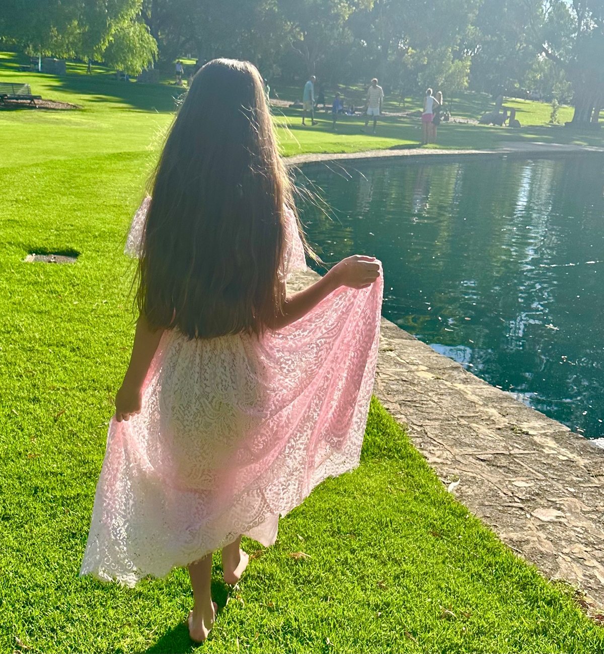 Aluna in Baby Pink ~  Flower Girl /Party Dress