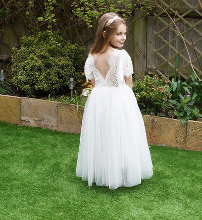 Anastasia in Ivory ~ Party or Flower Girl Dress
