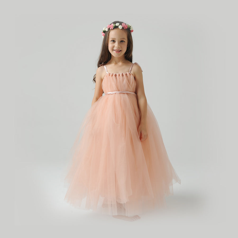 Mina in Blush ~ Party or Flower Girl Dress