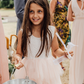 Aria in Blush/Apricot ~ Party or Flower Girl Dress