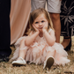 Aria in Blush/Apricot ~ Party or Flower Girl Dress