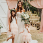 Aria in Blush/Apricot ~ Party or Flower Girl Dress
