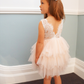 Aria in Blush/Apricot ~ Party or Flower Girl Dress