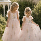 Athena Full Length ~ Blush Pink Party or Flower Girl Dress