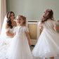 Audrey in Ivory White  (Baby + Toddler) ~ Party or Flower Girl Dress