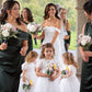 Audrey in Ivory White  (Baby + Toddler) ~ Party or Flower Girl Dress