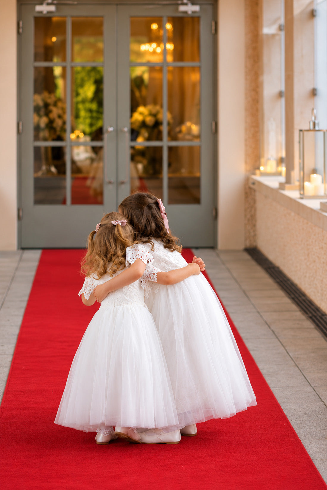 Audrey in Ivory White ~ Party or Flower Girl Dress