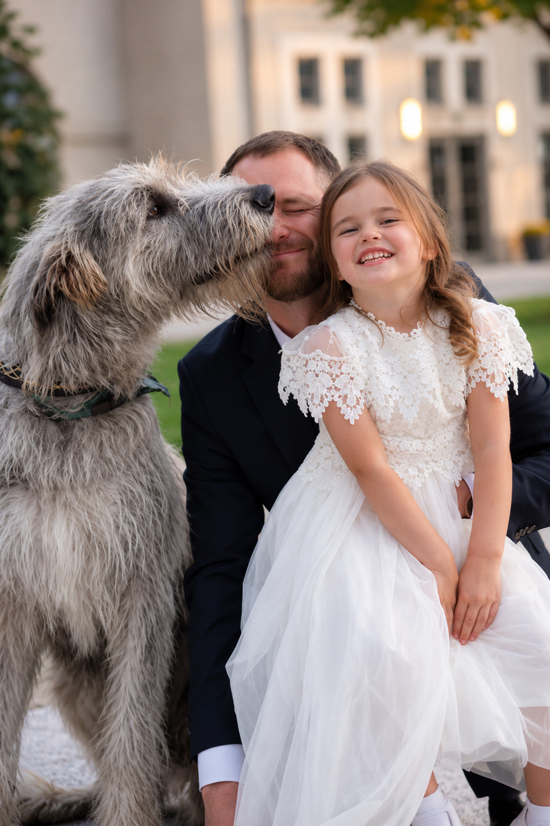 Audrey in Ivory White ~ Party or Flower Girl Dress