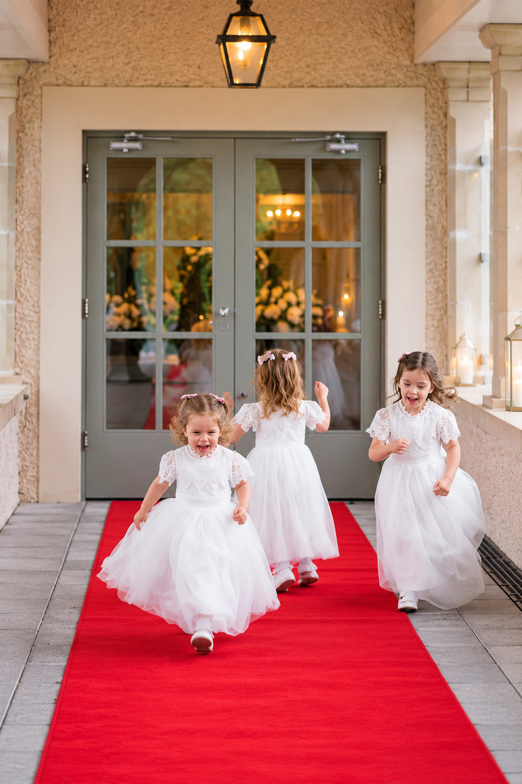 Audrey in Ivory White ~ Party or Flower Girl Dress