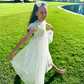 Audrey in Ivory White  (Baby + Toddler) ~ Party or Flower Girl Dress