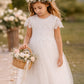 Audrey in Ivory White ~ Party or Flower Girl Dress