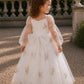 Azalea ~ Ivory White Party or Flower Girl Dress