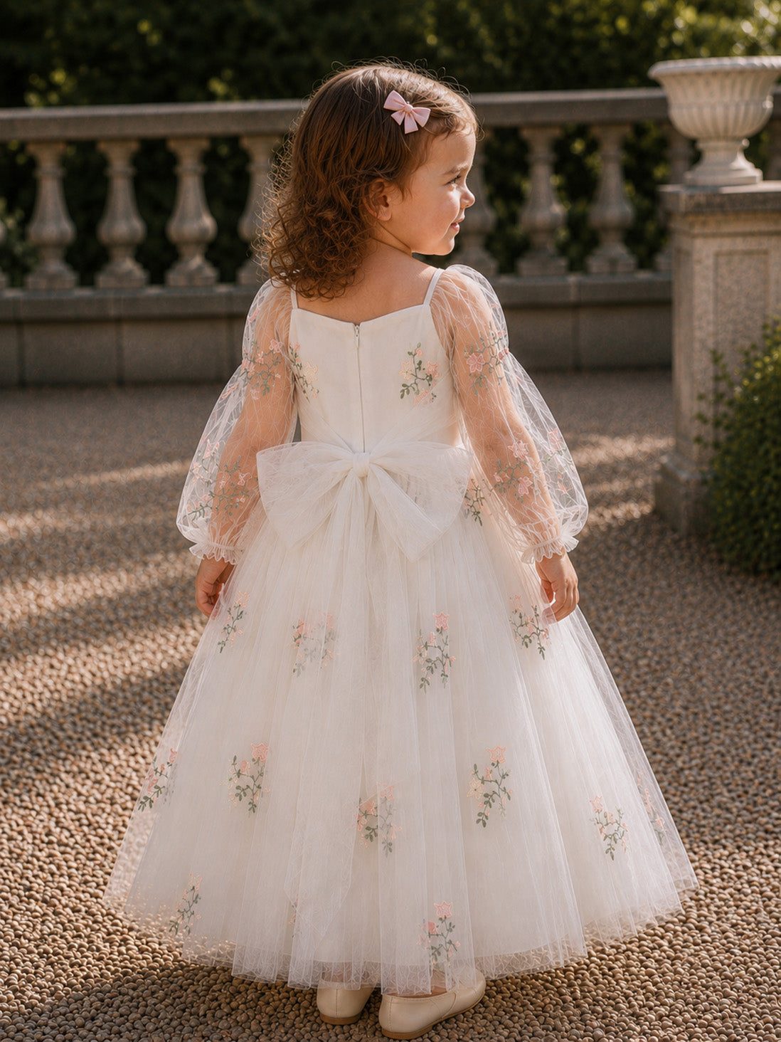 Azalea ~ Ivory White Party or Flower Girl Dress