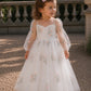 Azalea ~ Ivory White Party or Flower Girl Dress