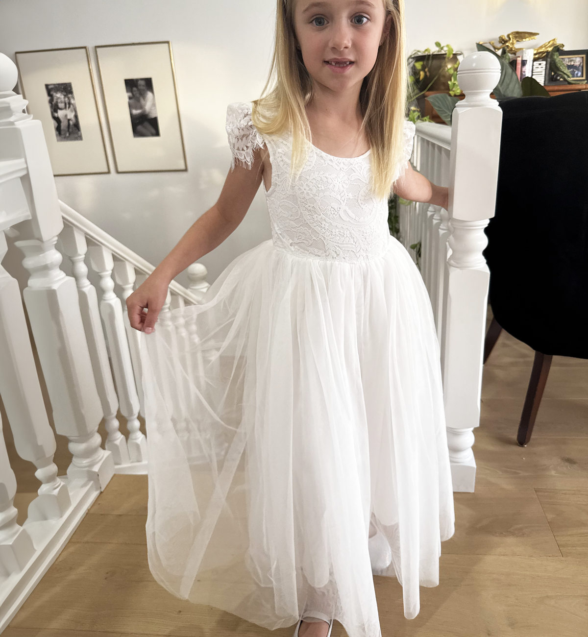 Blossom in Ivory White ~ Flower Girl or Party Girl Dress