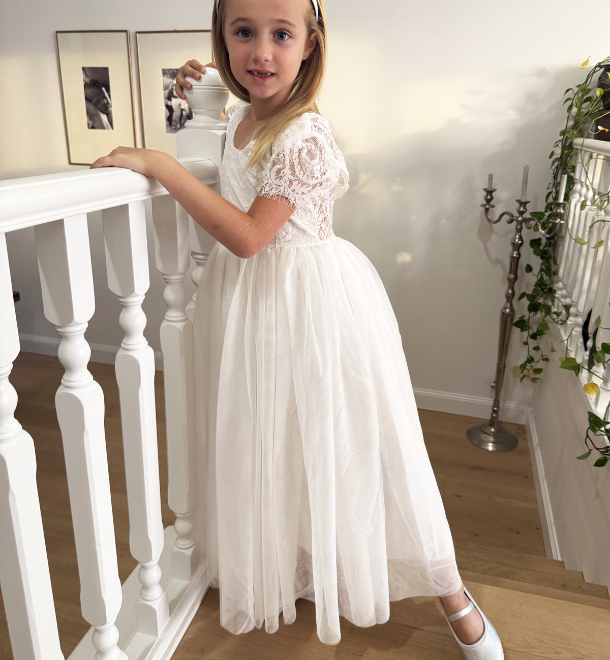 Blossom in Ivory White ~ Flower Girl or Party Girl Dress