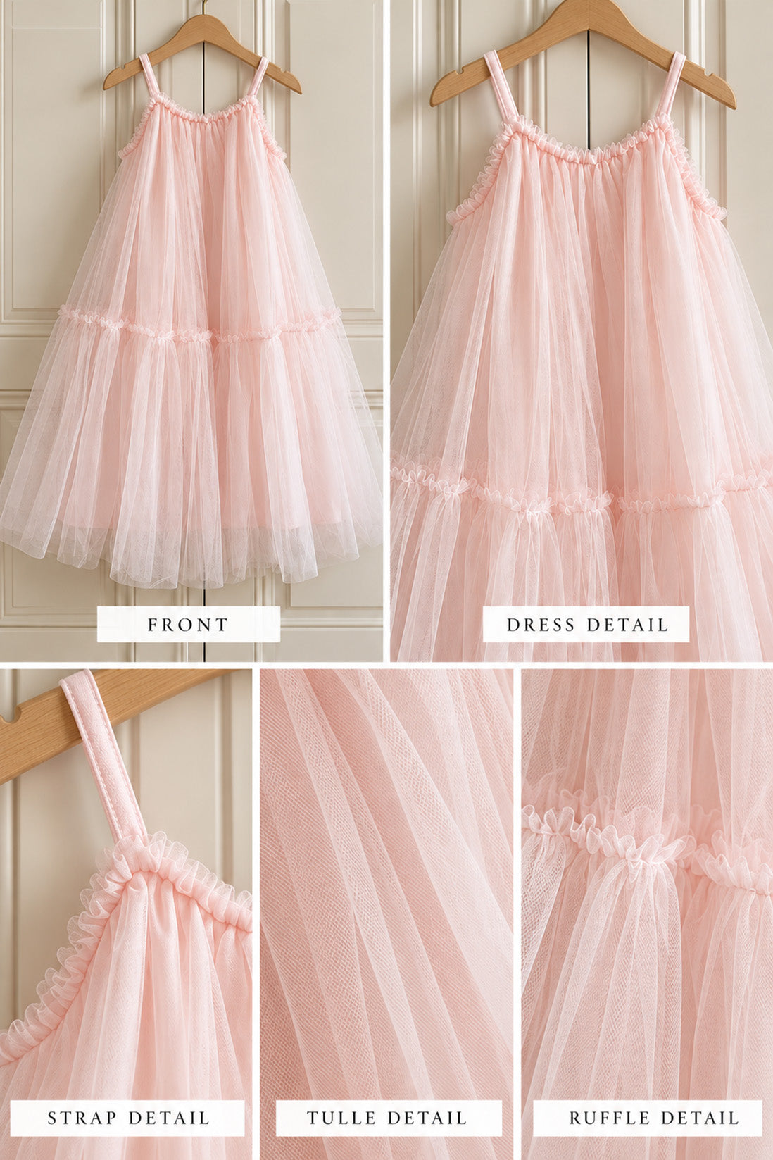 Elsie Ballet Pink Tulle Party Girl Dress