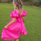 Cinnamon in Fuchsia Party Girl or Flower Girl Dress