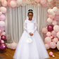 Cynthia in Ivory White - Flower Girl or Communion Dress