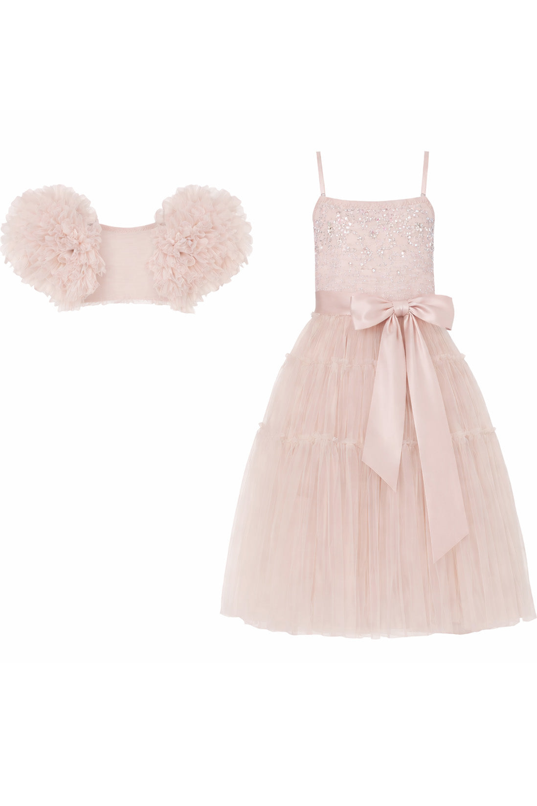 Fiora in Ballet Pink Party Dress + Bolero (Tween/Teen) - Bloom by L+B