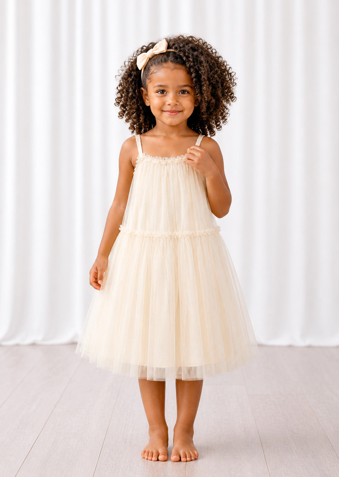 PREORDER - Elsie ~  Antique Cream Party Girl Dress