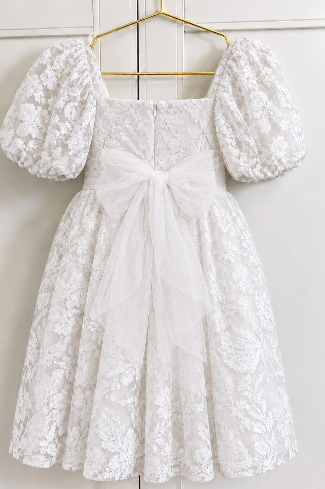 Elvene in ivory White ~ Flower Girl /Party Dress