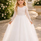 Eloween in Ivory White ~ Party or Flower Girl Dress