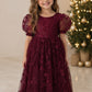Estelle in Burgundy ~ Party or Flower Girl Dress