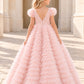Eva in Ballet Pink Party Girl or Flower Girl Dress
