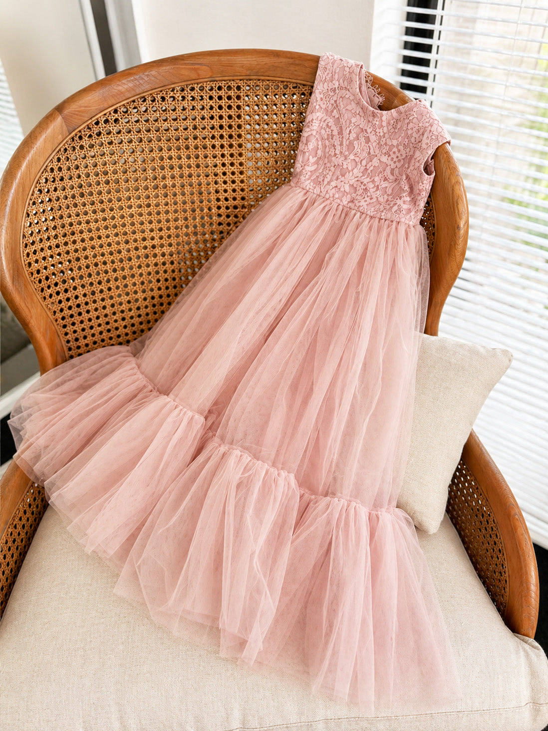 Flora in Dusty Rose (Baby + Toddler) ~ Party or Flower Girl Dress