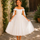 Fran in Ivory White - Party of Flower Girl Dress