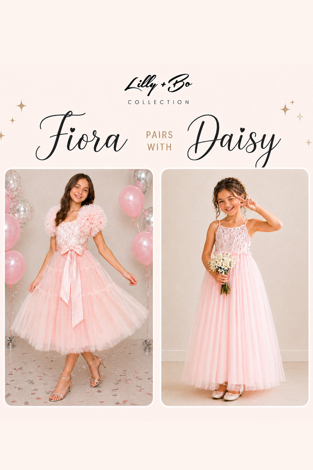 Fiora in Ballet Pink Party Dress + Bolero (Tween/Teen) - Bloom by L+B