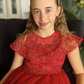 Grace in Red Party Dress or Flower Girl