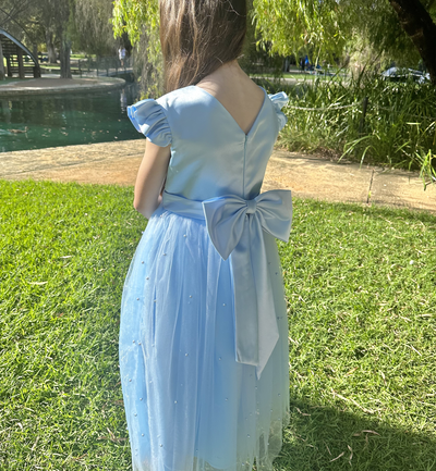 Helena in Baby Blue ~ Luxurious Party Dress