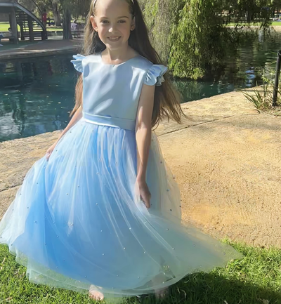 Helena in Baby Blue ~ Luxurious Party Dress