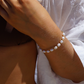 Hart - 18k Gold Plated + Freshwater Pearl Waterproof Bracelet for Teens/Adults