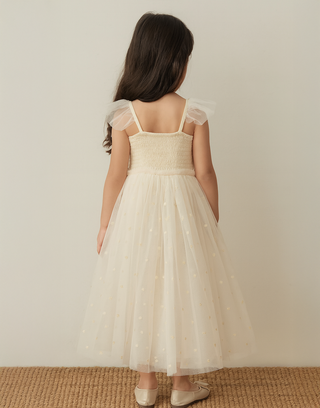 Heidi ~ Antique Cream Party Girl Dress