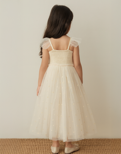 Heidi ~ Antique Cream Party Girl Dress
