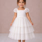 PREORDER - Isla ~ Ivory White Party Girl Dress /Flower Girl Dress