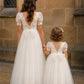 Josephine in Ivory White - A-line Flower Girl or Communion Dress